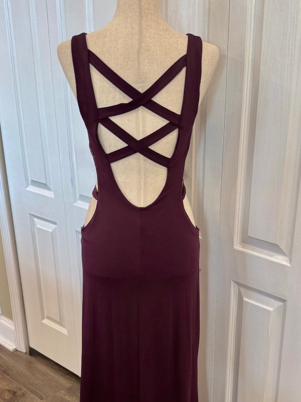 Woman's Size Large Bodycon Maxi Dress by Steppin Out, Unique!